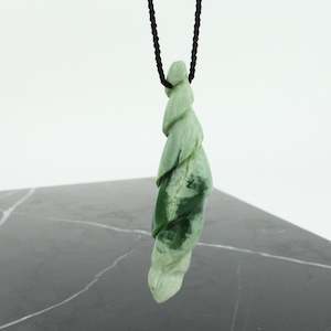 Twist Greenstone Pendant