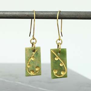 Pītau Fern Rectangle Earrings