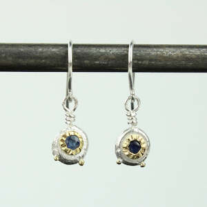 Blue Sapphire Eyes Earrings