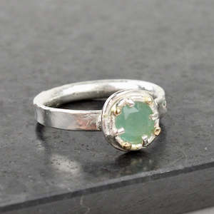 Grandidierite Solitaire Ring