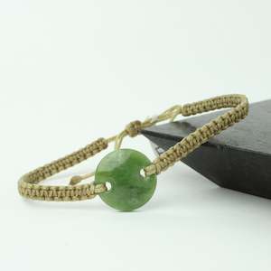 Greenstone disc bracelet - Kahurangi II