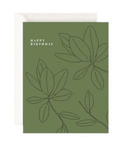 Happy Birthday Green - Greeting Card