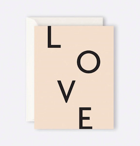 Homewares: L  O V E - Greeting Card