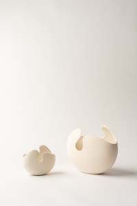 Vases: Shell Vases - White