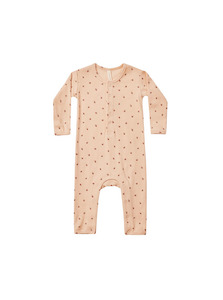 Child: Ribbed Baby Jumpsuit - Strawberries