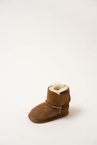 Platinum Baby Bootie - Chestnut