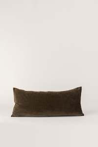 Kindred Cushion - Hunter Green Chenille Bolster