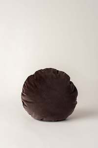 Kindred Cushion - Chocolate Velvet Round