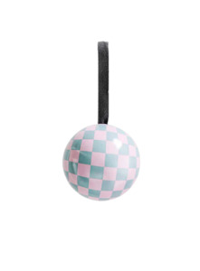 Lilac Checkers Bauble