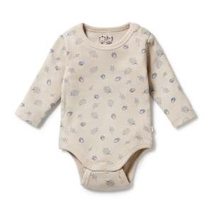 Sale Child: Organic Bodysuit - Falling Oak