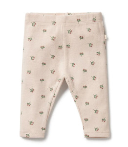 Sale Child: Organic Waffle Legging - Emily Floral