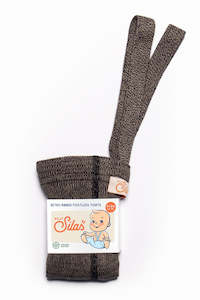 New In Baby Child: Footless Cotton Tights - Licorice Peanut