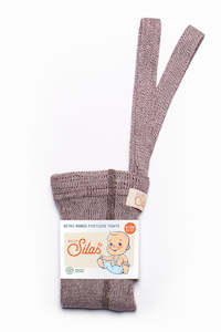 New In Baby Child: Footless Cotton Tights - Vanilla Fig