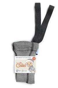 Silly Silas: Wooly Footless Wool Tights - Granite Grey