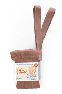 Silly Silas: Footless Cotton Tights - Light Brown