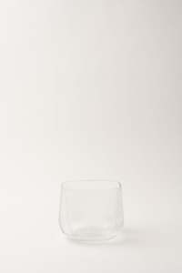 Ridged Vase - Clear