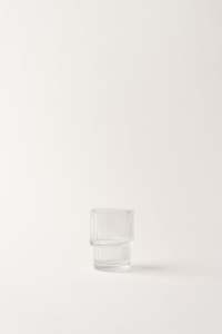 Ribbed Glassware Clear - Mini