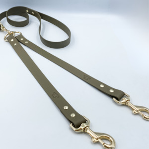 Waterproof BioThane® - Custom Dog Lead - Flat Double/Split