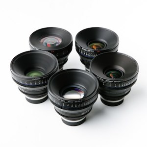 Studio photography: Zeiss CP.2 – 5 x lens set