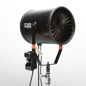 Studio photography: Bowens Wind Machine