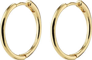 Eanna Recycled Medium Hoops Gold Plated