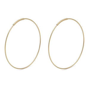 Raquel Pi Hoops Gold Plated 36mm