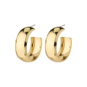 Footwear: Naia Recycle Mega Chunky Hoops Gold Plated