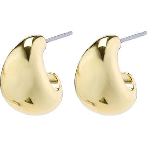 Alexane Recycled Chunky Mini Hoop Earrings Gold Plated