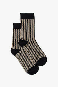 Footwear: Riley Sock Black