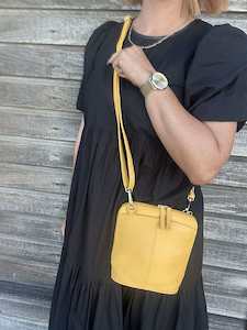 Footwear: Baron Yellow Bucket Bag