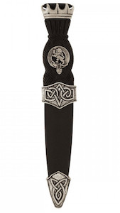 Sgian Dubh Celtic Stone Top Clan Antique Finish (SD/CC Ant) Kintail House