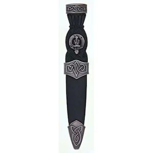 Sgian Dubh Celtic Plain Top Clan Antique Finish Kintail House