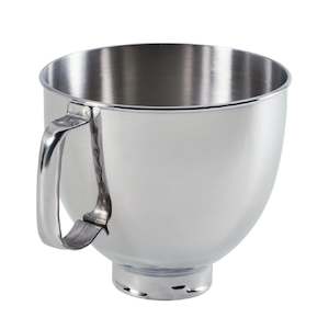 Accessories: 4.7L Stainless Steel Bowl for Tilt-Head Stand Mixer K5THSBP