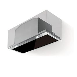 Household appliance: Smeg 70cm Powerpack Rangehood Black Fascia Glass - SHC790N - Kitchen Things