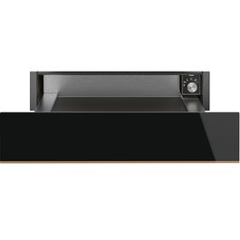 Smeg 15cm Warming Drawer Glossy Black - CPR615NR - Kitchen Things