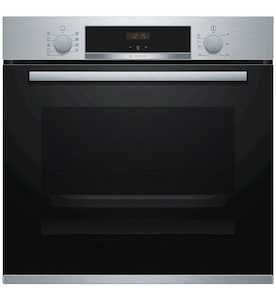 Household appliance: Bosch 60cm Single Wall Oven Black Glass - HBA534ES0A - Kitchen Things