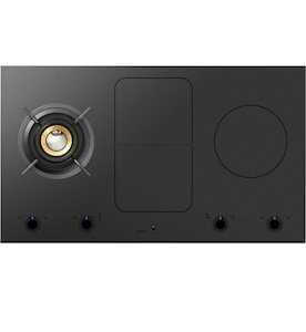 ASKO 90cm 4 Zone Dual Fuel Cooktop Black Ceramic Glass - HIG1944MD - Kitchen Things