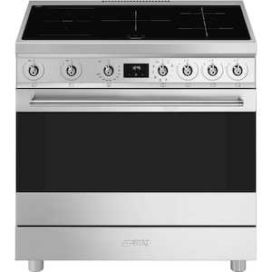 Household appliance: Smeg 90cm Stainless Steel Freestanding Oven With Induction Cooktop