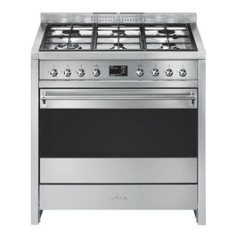 Smeg 90cm Pyrolytic Freestanding Oven Stainless Steel - A11XPY-9 - Kitchen Things