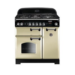 Falcon Classic 90cm 5 Burner Dual Fuel Freestanding Oven Cream - CLA90DFCR - Kitchen Things