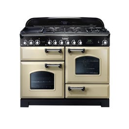 Falcon Classic Deluxe 110cm 7 Burner Dual Fuel Freestanding Oven Cream - CDL110D…