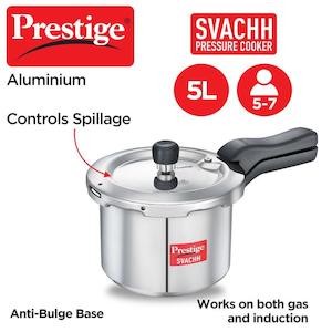 Prestige Pressure Cooker 5 Litres Aluminum Induction base(Svachh)