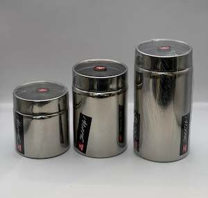 Kitchenware: Steel Storage Container See thru lid Trio