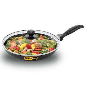 Hawkins Futura 26 cm Frying Pan, Nonstick Fry Pan with Glass Lid, Induction Non …