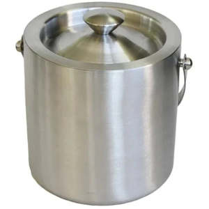 Kitchenware: Classic essential Stainless Steel Ice Cube Bucket Plain