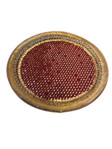 Velvet pooja/ decoration thali 37cms (approx.)