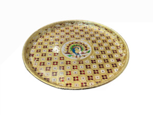 Kitchenware: Meenakari thali/plate 3 sizes