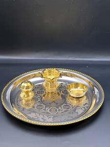 Kitchenware: Pooja Thali Dia - 22.5 cm Heavy