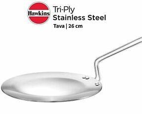 Hawkins Stainless Steel  Tawa | 22CM Wide Tri-Ply Steel