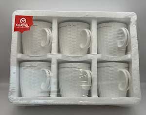 Kitchenware: Cup set of 6 190ml Marvel assorted